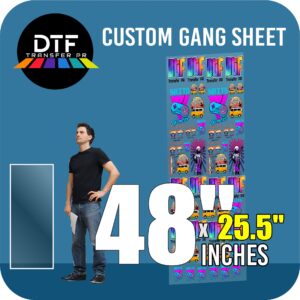 Custom DTF Gang Sheet 24.5 x 48 Inches